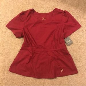 Jaanuu Scrubs Peplum Top and matching Pants